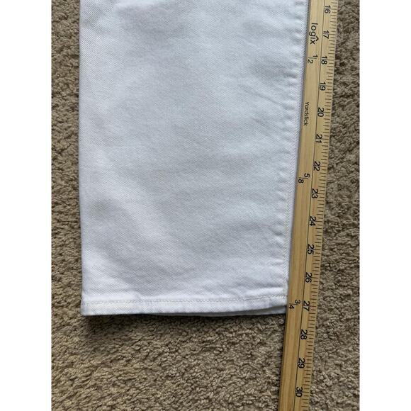 NWT Old Navy Hi Rise OG Loose Secret Smooth Pockets Distressed White Jeans 10 - Picture 9 of 9